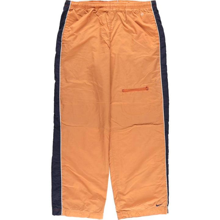 90'S Nike Nylon Shaka Shaka Pants, Men's Size L, Vintage Nylon orange type Vintage Second Hand
