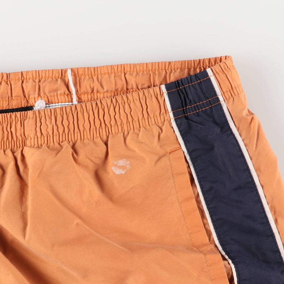 90'S Nike Nylon Shaka Shaka Pants, Men's Size L, Vintage Nylon orange type Vintage Second Hand