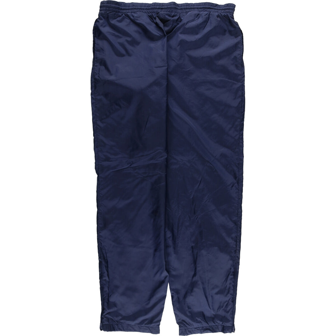 90'S Adidas nylon pants, rustling pants, men's size L, vintage Nylon navy blue type Vintage Second Hand