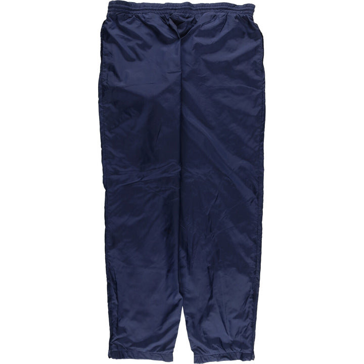 90'S Adidas nylon pants, rustling pants, men's size L, vintage Nylon navy blue type Vintage Second Hand