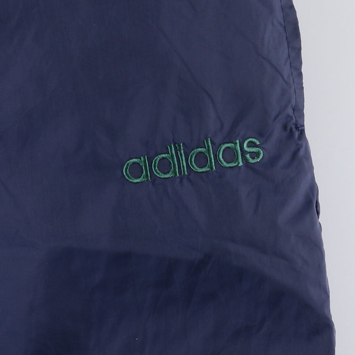 90'S Adidas nylon pants, rustling pants, men's size L, vintage Nylon navy blue type Vintage Second Hand