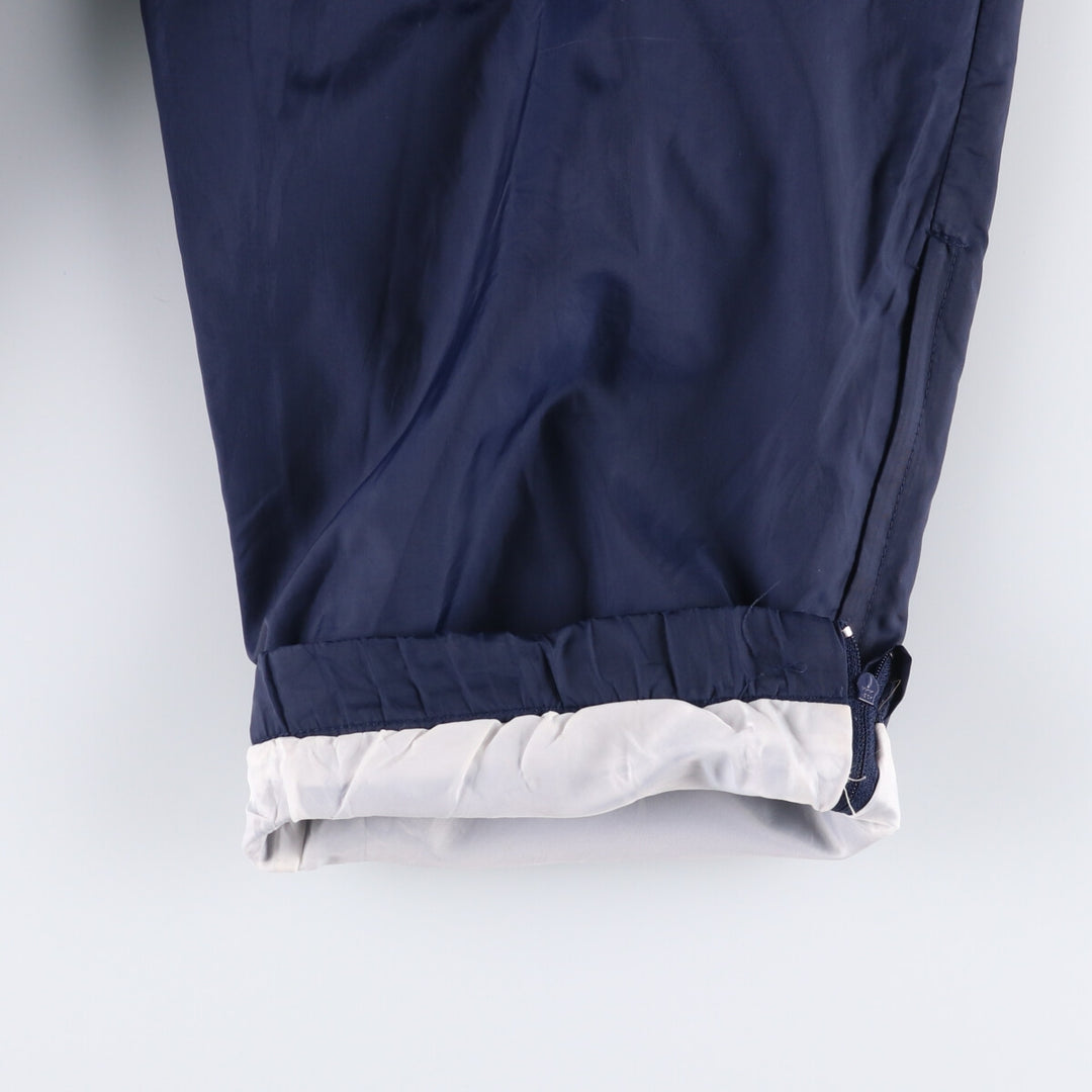 90'S Adidas nylon pants, rustling pants, men's size L, vintage Nylon navy blue type Vintage Second Hand
