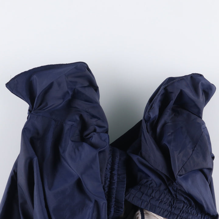 90'S Adidas nylon pants, rustling pants, men's size L, vintage Nylon navy blue type Vintage Second Hand