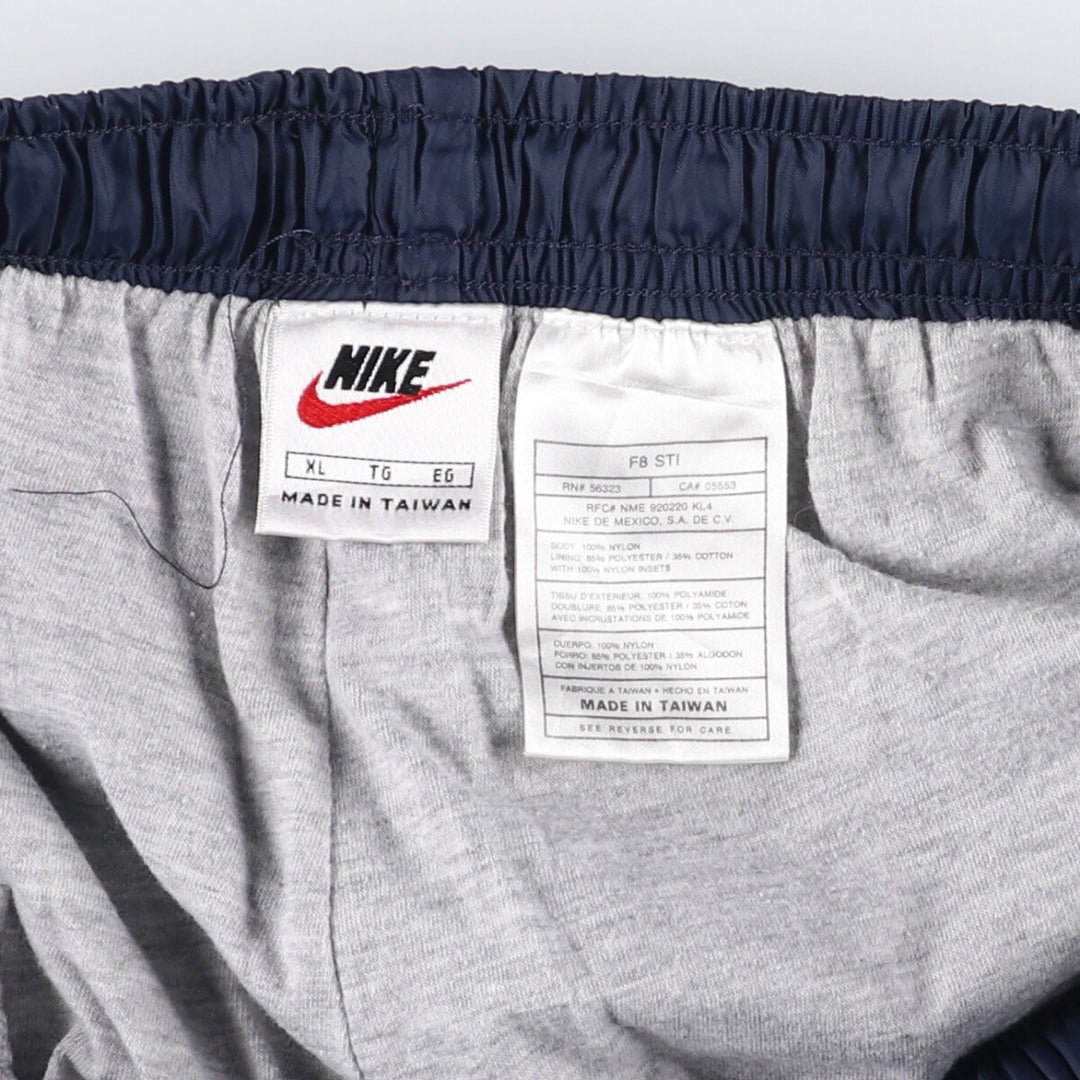 90'S Nike Nylon Pants, Shaka Shaka Pants, Men's XL Size, Vintage Nylon navy blue type Vintage Second Hand