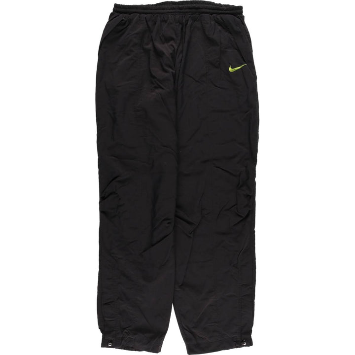 90'S Nike Nylon Pants, Shaka Shaka Pants, Men's XL Size, Vintage Nylon black type Vintage Second Hand