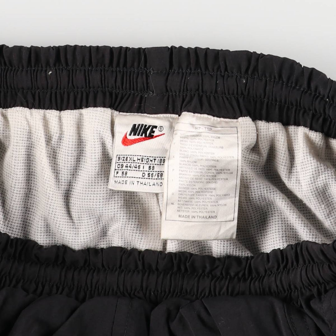 90'S Nike Nylon Pants, Shaka Shaka Pants, Men's XL Size, Vintage Nylon black type Vintage Second Hand