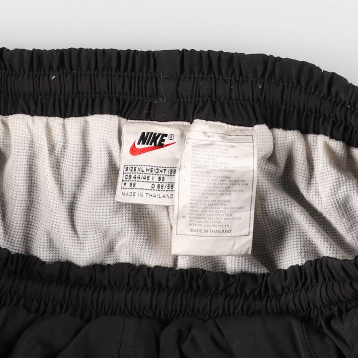 90'S Nike Nylon Pants, Shaka Shaka Pants, Men's XL Size, Vintage Nylon black type Vintage Second Hand
