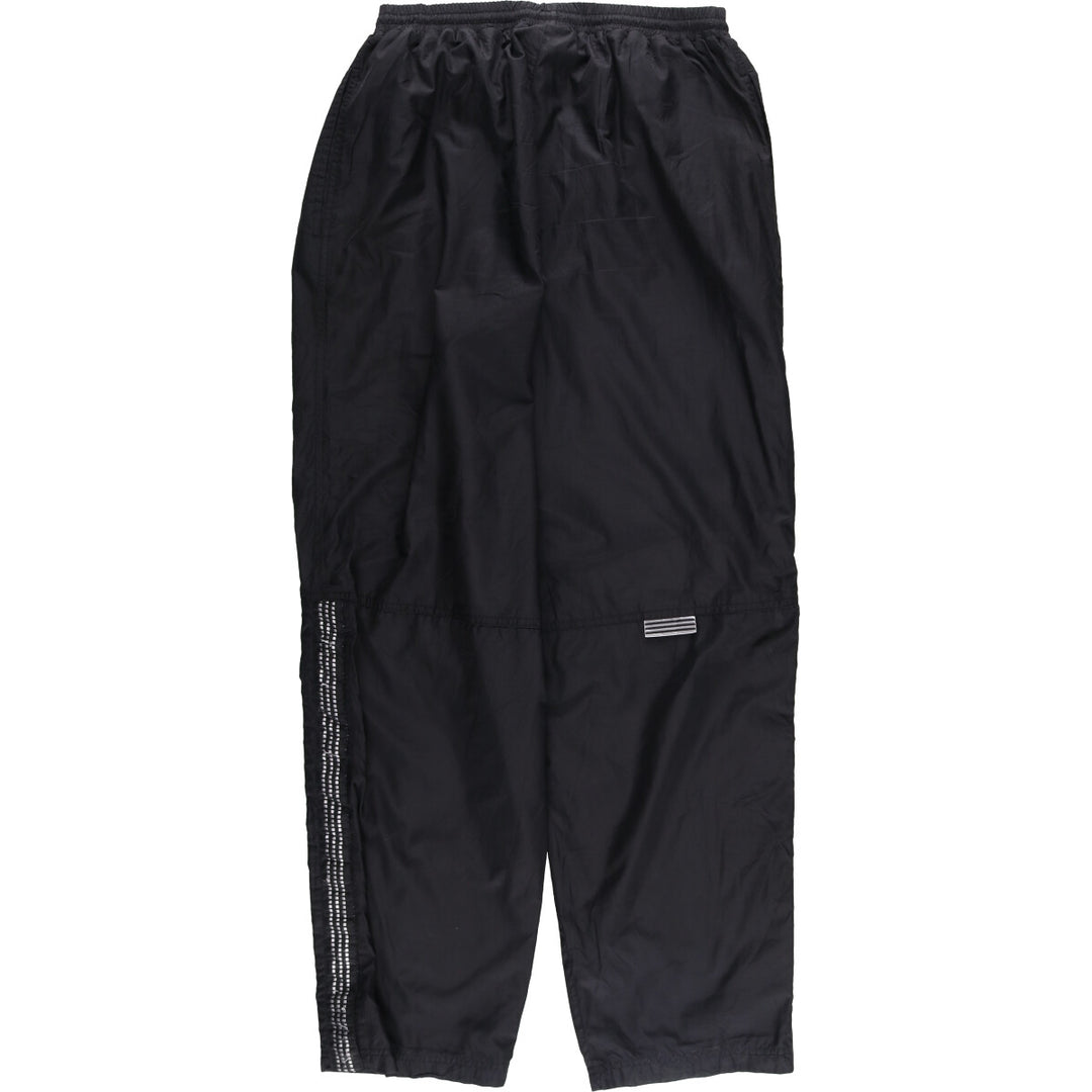 90'S Adidas Warm-Up Pants, Nylon, Shaka Shaka Pants, Men's Size L, Vintage polyester black type Vintage Second Hand