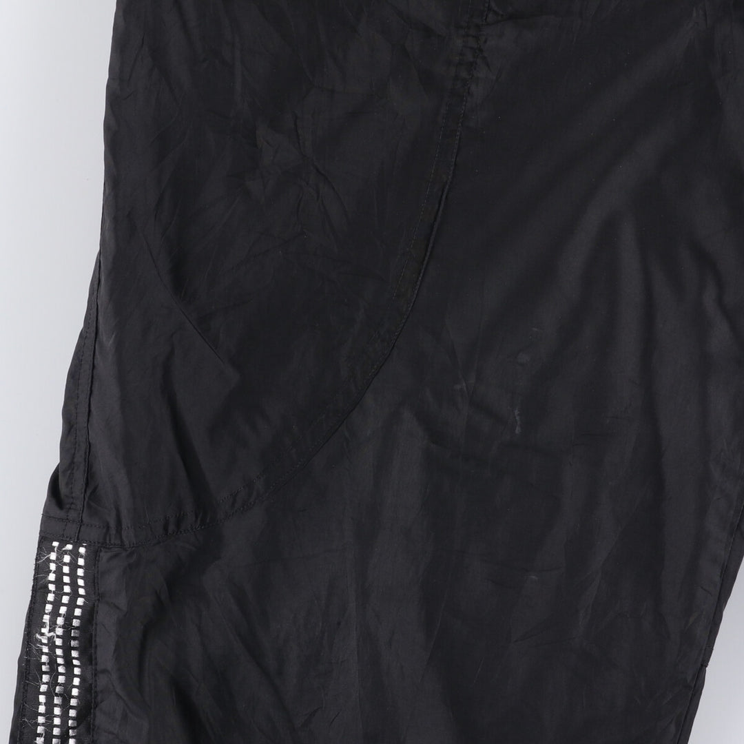 90'S Adidas Warm-Up Pants, Nylon, Shaka Shaka Pants, Men's Size L, Vintage polyester black type Vintage Second Hand