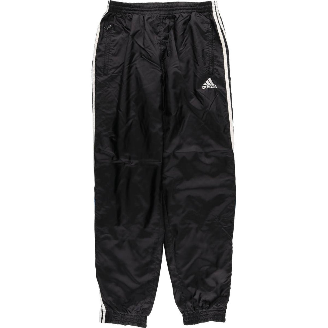 Vintage 90s-00'S Adidas nylon pants, crinkle pants, men's size M Nylon black type Vintage Second Hand