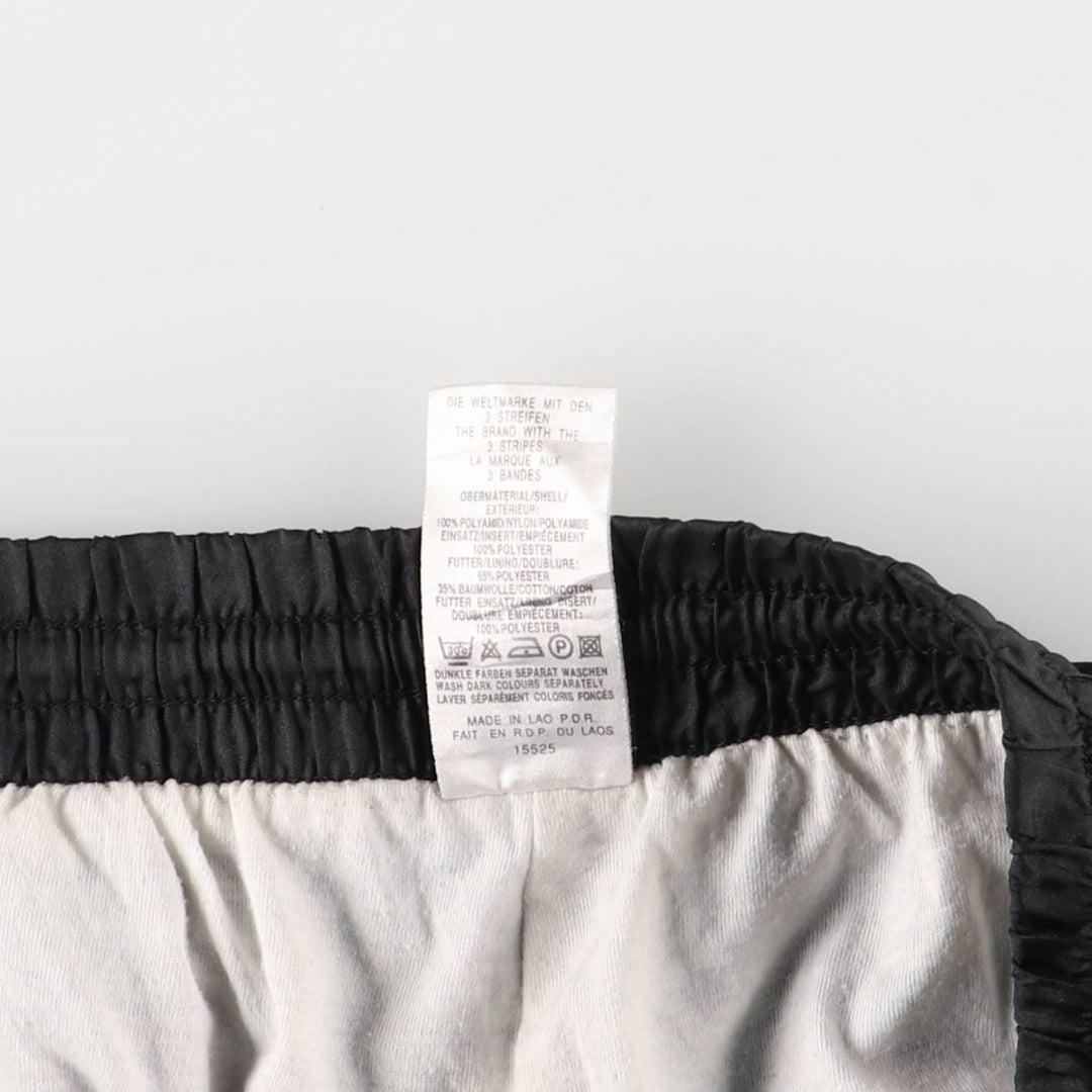 Vintage 90s-00'S Adidas nylon pants, crinkle pants, men's size M Nylon black type Vintage Second Hand