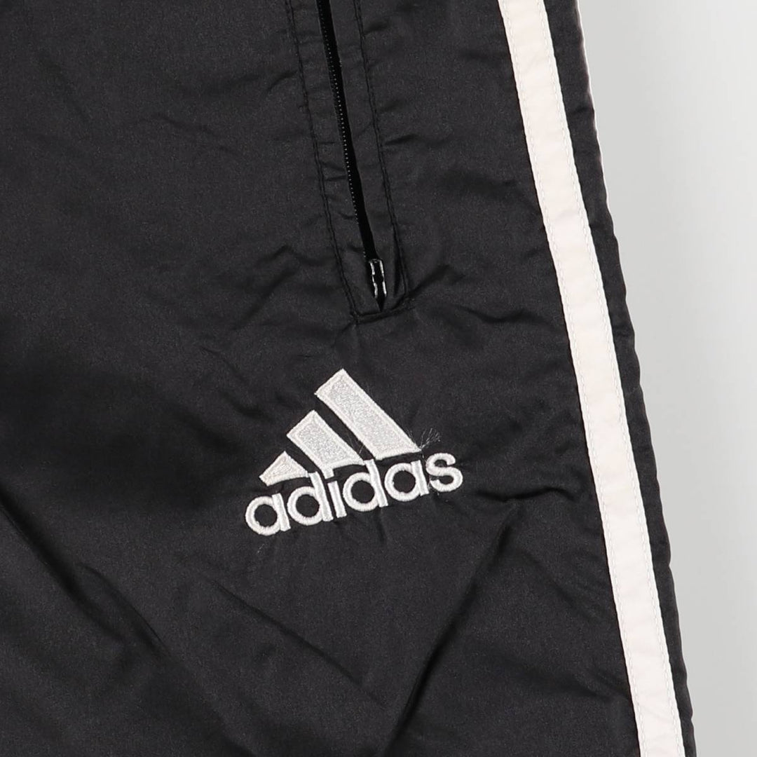 Vintage 90s-00'S Adidas nylon pants, crinkle pants, men's size M Nylon black type Vintage Second Hand