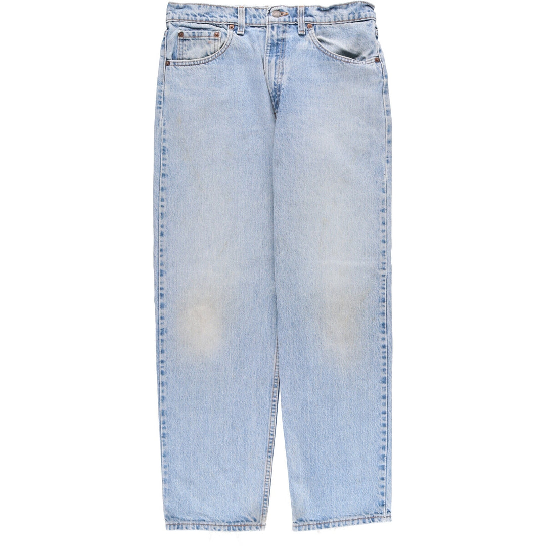 90'S Levi's 550 Relaxed Fit Tapered Denim Pants Made in USA Men's W33 Vintage cotton Blue type light blue Vintage Second Hand