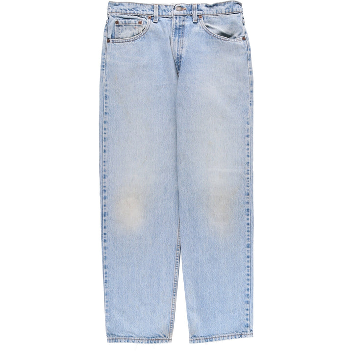 90'S Levi's 550 Relaxed Fit Tapered Denim Pants Made in USA Men's W33 Vintage cotton Blue type light blue Vintage Second Hand