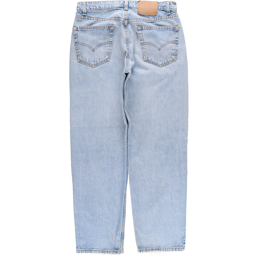 90'S Levi's 550 Relaxed Fit Tapered Denim Pants Made in USA Men's W33 Vintage cotton Blue type light blue Vintage Second Hand