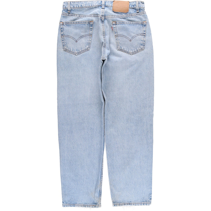 90'S Levi's 550 Relaxed Fit Tapered Denim Pants Made in USA Men's W33 Vintage cotton Blue type light blue Vintage Second Hand