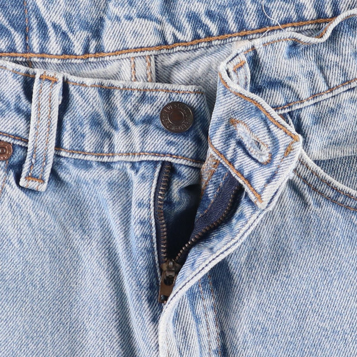 90'S Levi's 550 Relaxed Fit Tapered Denim Pants Made in USA Men's W33 Vintage cotton Blue type light blue Vintage Second Hand