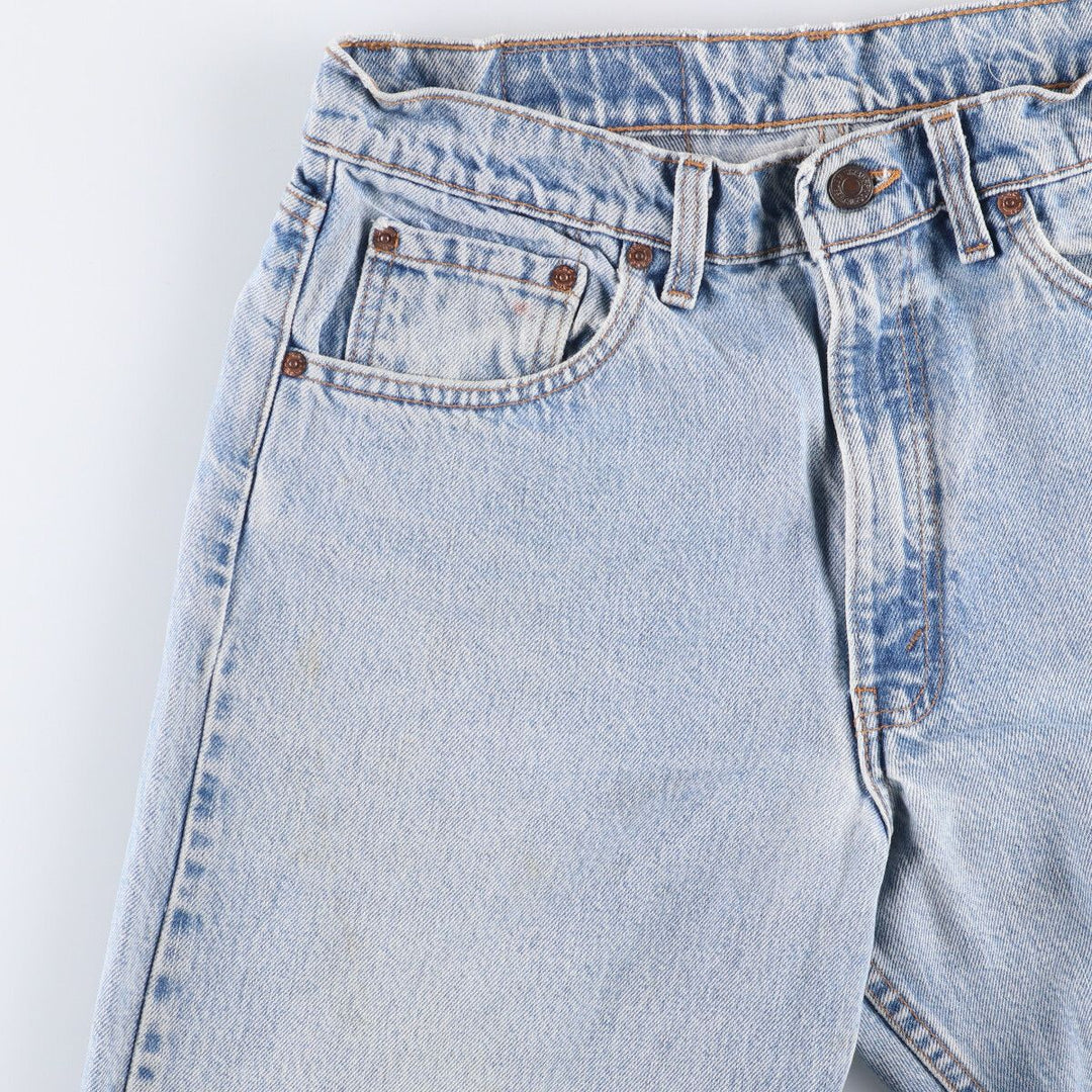 90'S Levi's 550 Relaxed Fit Tapered Denim Pants Made in USA Men's W33 Vintage cotton Blue type light blue Vintage Second Hand