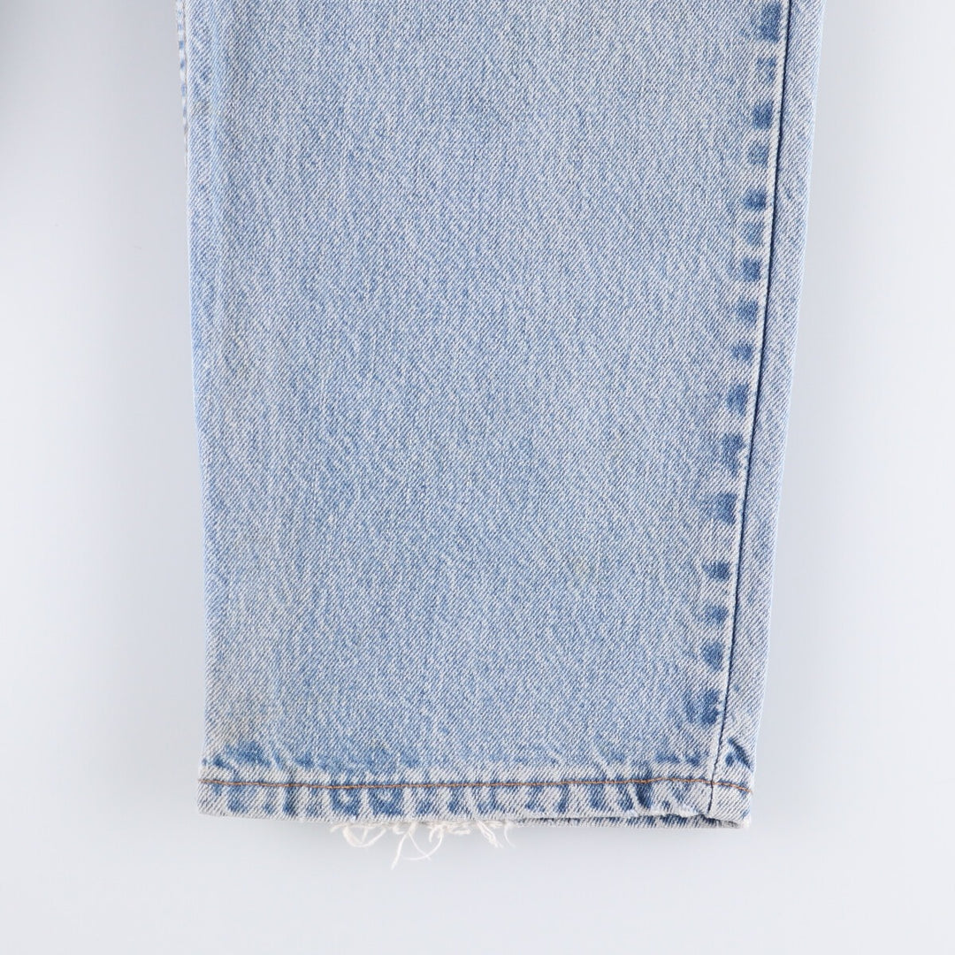 90'S Levi's 550 Relaxed Fit Tapered Denim Pants Made in USA Men's W33 Vintage cotton Blue type light blue Vintage Second Hand