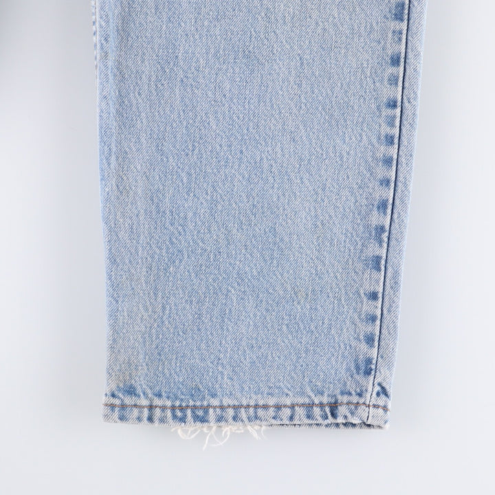 90'S Levi's 550 Relaxed Fit Tapered Denim Pants Made in USA Men's W33 Vintage cotton Blue type light blue Vintage Second Hand
