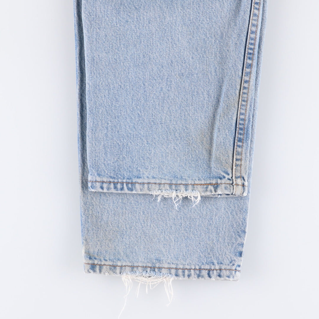 90'S Levi's 550 Relaxed Fit Tapered Denim Pants Made in USA Men's W33 Vintage cotton Blue type light blue Vintage Second Hand