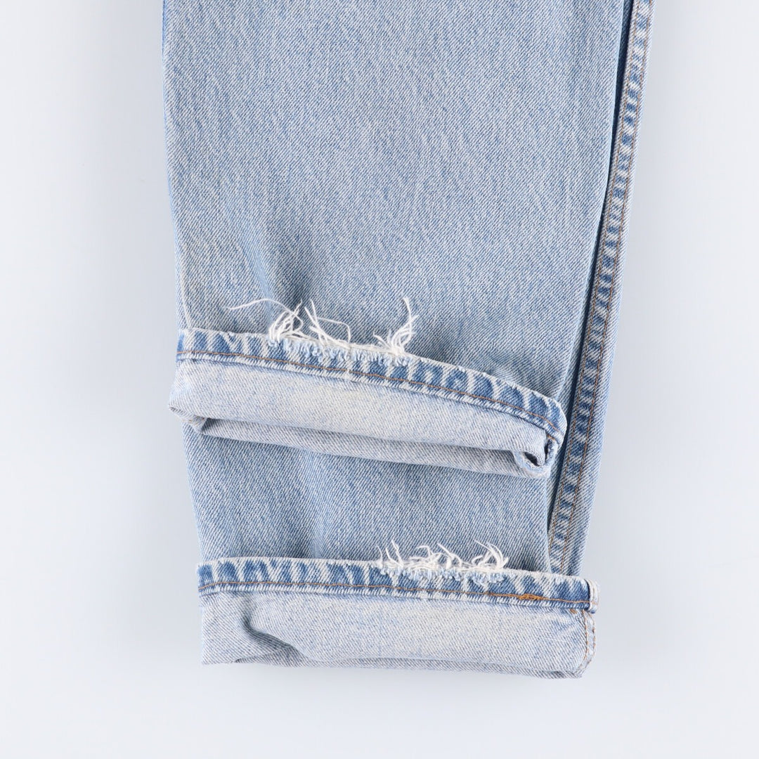 90'S Levi's 550 Relaxed Fit Tapered Denim Pants Made in USA Men's W33 Vintage cotton Blue type light blue Vintage Second Hand