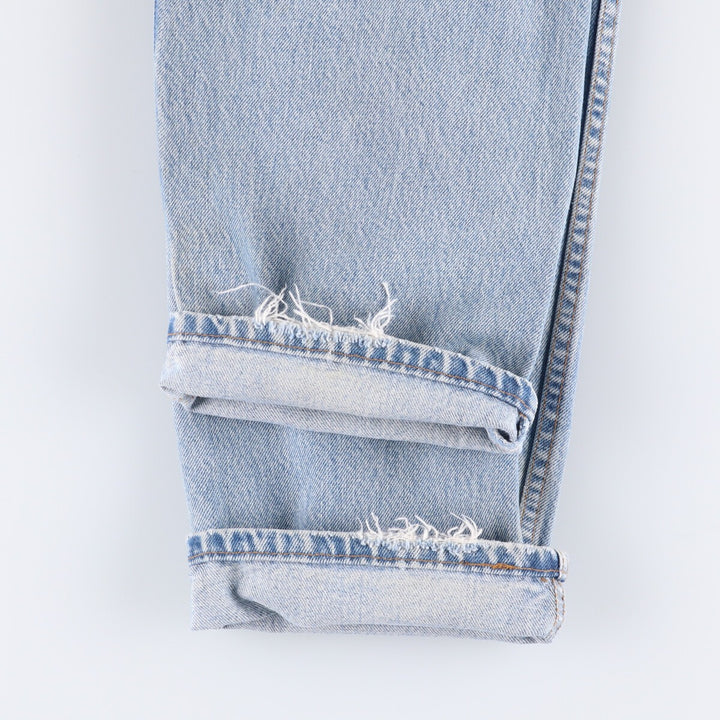 90'S Levi's 550 Relaxed Fit Tapered Denim Pants Made in USA Men's W33 Vintage cotton Blue type light blue Vintage Second Hand