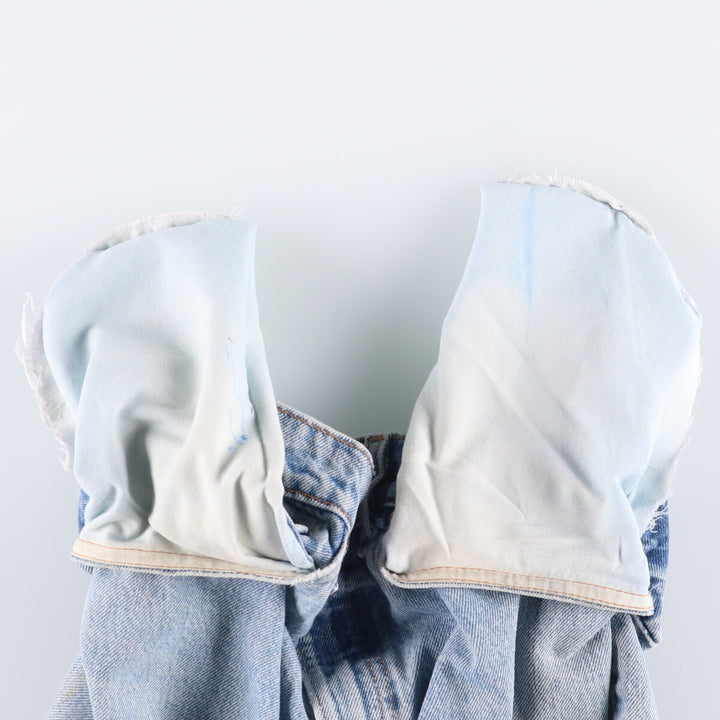 90'S Levi's 550 Relaxed Fit Tapered Denim Pants Made in USA Men's W33 Vintage cotton Blue type light blue Vintage Second Hand