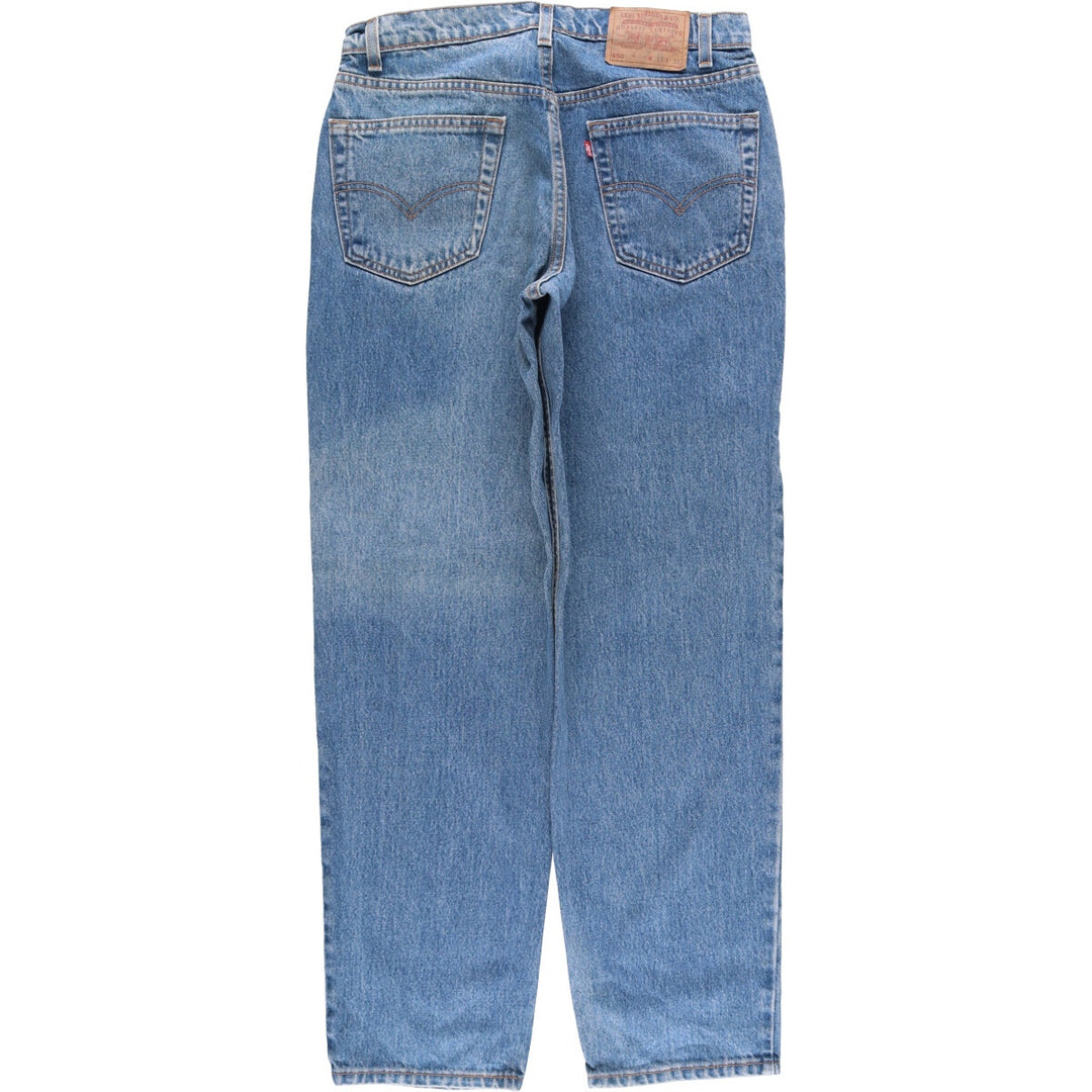 90'S Levi's 550-4891 Relaxed Fit Tapered Denim Pants, Made in USA, Men's Size 32, Vintage cotton blue type Vintage Second Hand