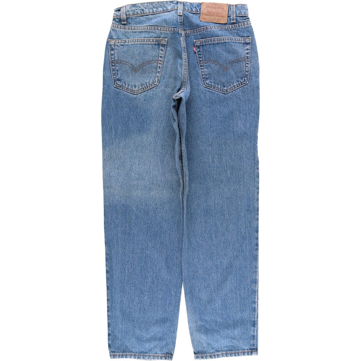 90'S Levi's 550-4891 Relaxed Fit Tapered Denim Pants, Made in USA, Men's Size 32, Vintage cotton blue type Vintage Second Hand
