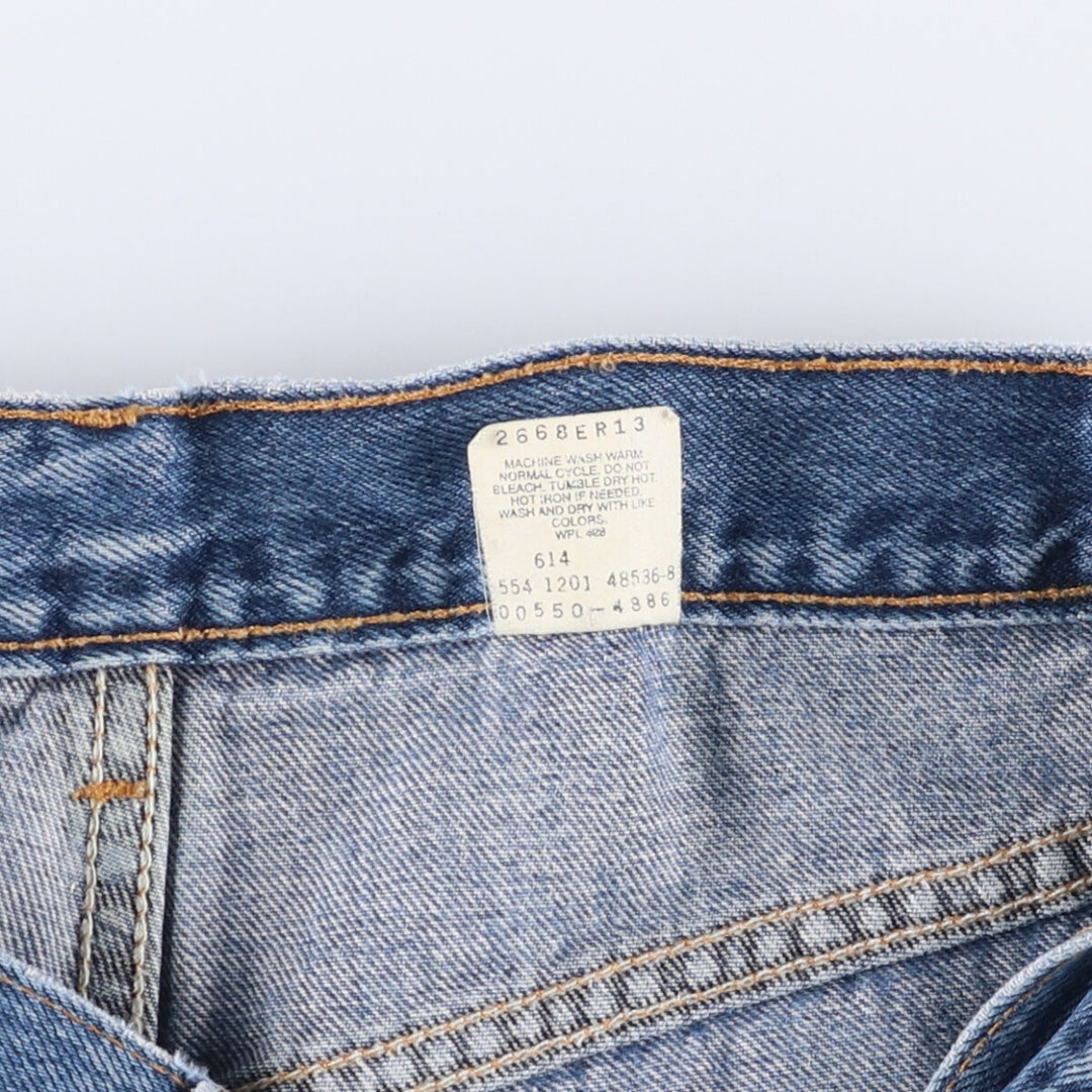 00'S Levi's 550 Relaxed Fit Tapered Denim Pants Made in USA Men's W32 cotton blue type Vintage Second Hand
