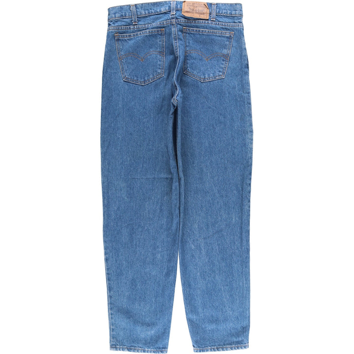 2000'S Levi's 550 Orange Tab Tapered Denim Pants, Made in USA, Men's Size 34 cotton blue type Vintage Second Hand