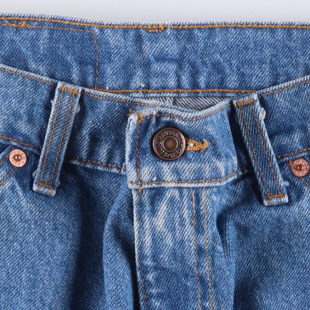 2000'S Levi's 550 Orange Tab Tapered Denim Pants, Made in USA, Men's Size 34 cotton blue type Vintage Second Hand