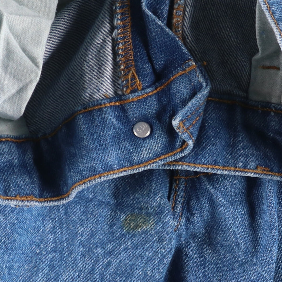 2000'S Levi's 550 Orange Tab Tapered Denim Pants, Made in USA, Men's Size 34 cotton blue type Vintage Second Hand