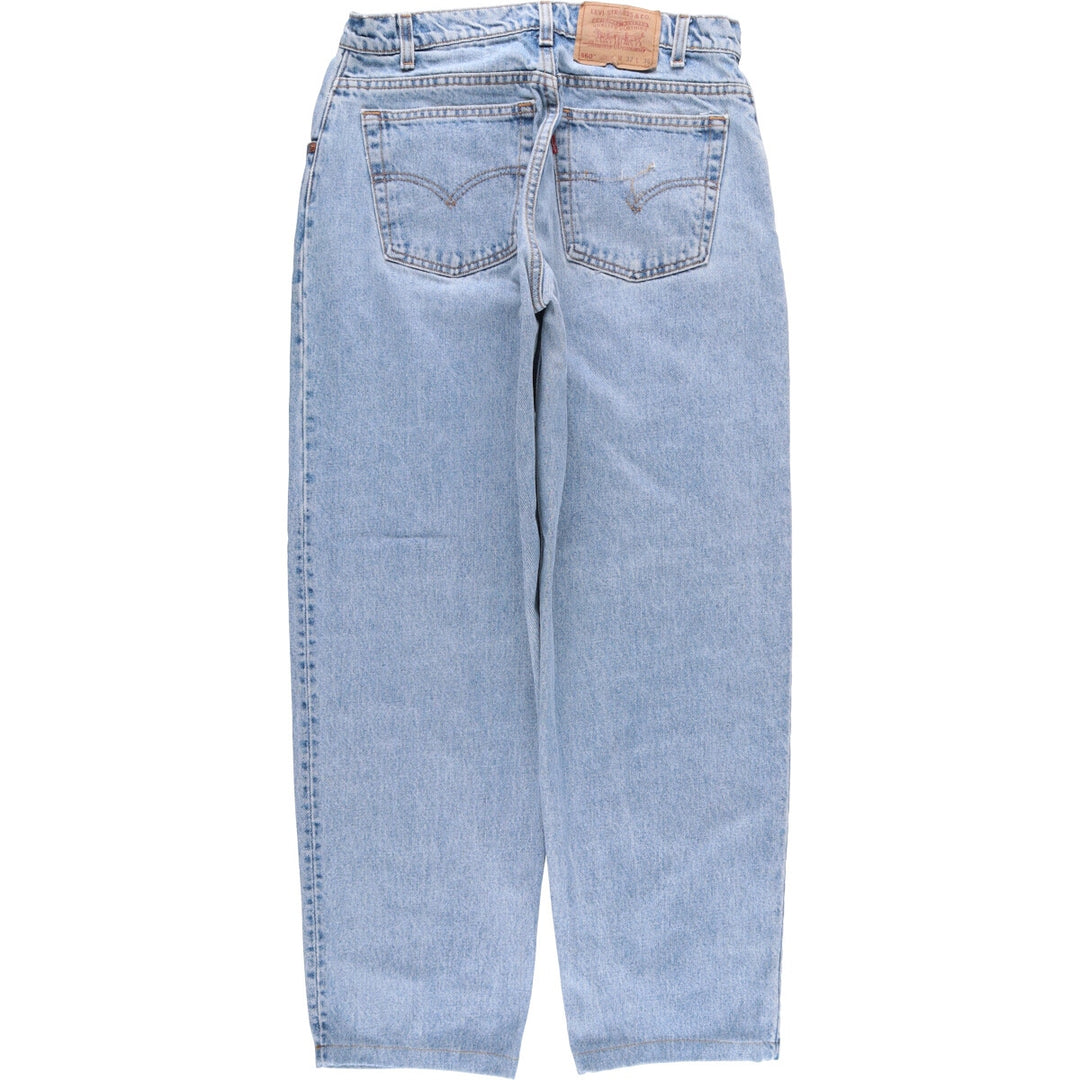 90'S Levi's 560-4891 Loose Fit Tapered Leg Denim Pants, Made in the USA, Men's, Size W31, Vintage cotton Blue type light blue Vintage Second Hand