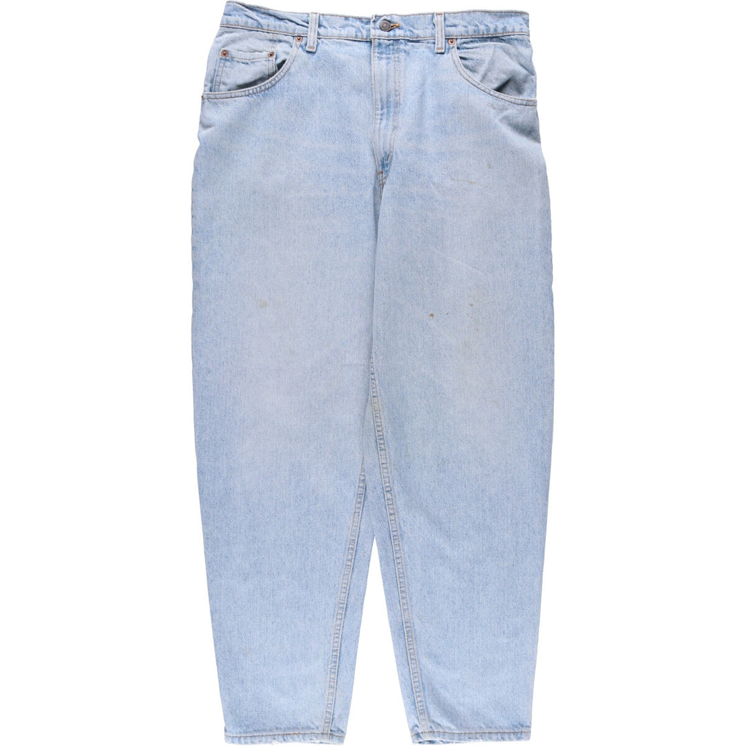 90'S Levi's 560-4834 Loose Fit Tapered Leg Denim Pants, Made in USA, Men's, Size 35, Vintage cotton Blue type light blue Vintage Second Hand