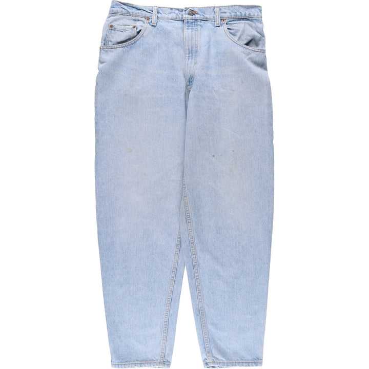 90'S Levi's 560-4834 Loose Fit Tapered Leg Denim Pants, Made in USA, Men's, Size 35, Vintage cotton Blue type light blue Vintage Second Hand