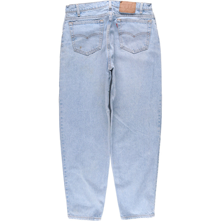 90'S Levi's 560-4834 Loose Fit Tapered Leg Denim Pants, Made in USA, Men's, Size 35, Vintage cotton Blue type light blue Vintage Second Hand