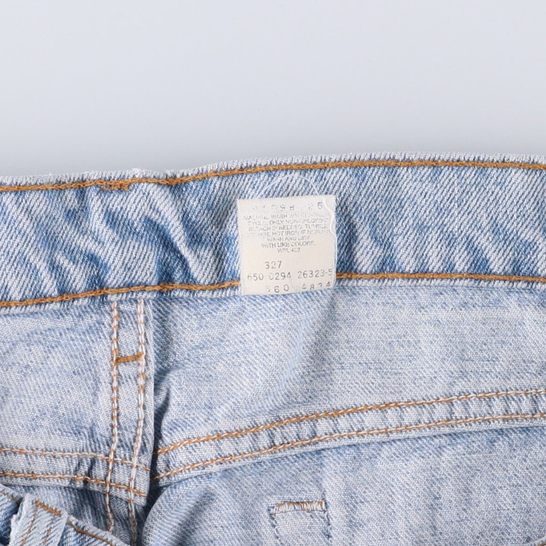 90'S Levi's 560-4834 Loose Fit Tapered Leg Denim Pants, Made in USA, Men's, Size 35, Vintage cotton Blue type light blue Vintage Second Hand