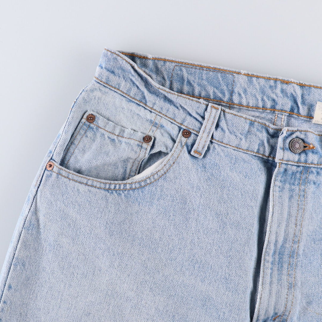 90'S Levi's 560-4834 Loose Fit Tapered Leg Denim Pants, Made in USA, Men's, Size 35, Vintage cotton Blue type light blue Vintage Second Hand