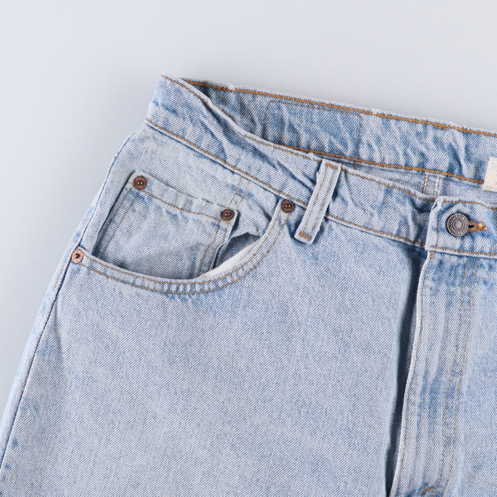90'S Levi's 560-4834 Loose Fit Tapered Leg Denim Pants, Made in USA, Men's, Size 35, Vintage cotton Blue type light blue Vintage Second Hand