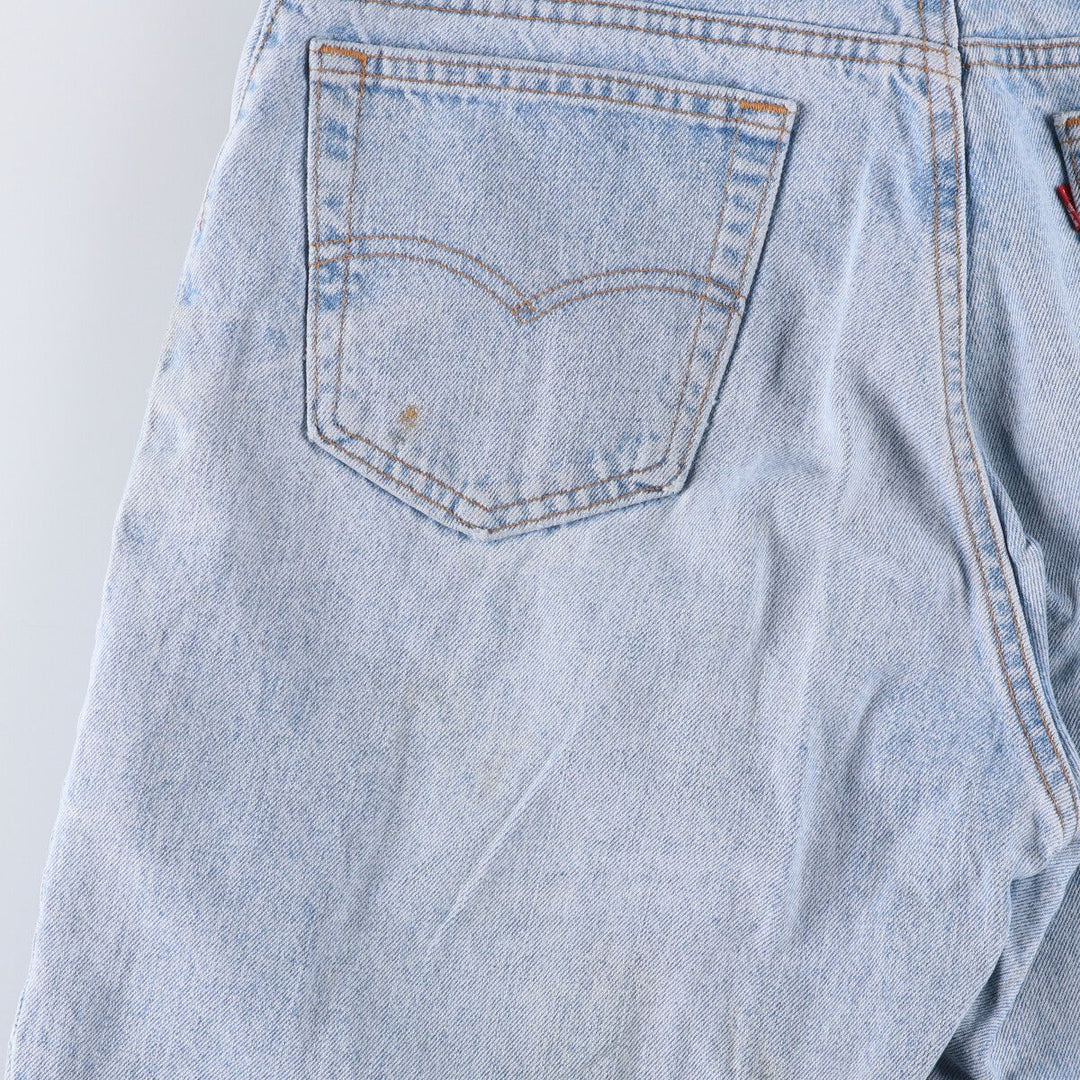 90'S Levi's 560-4834 Loose Fit Tapered Leg Denim Pants, Made in USA, Men's, Size 35, Vintage cotton Blue type light blue Vintage Second Hand