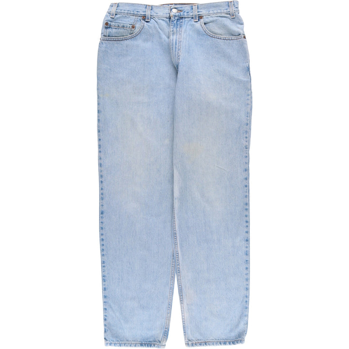 00'S Levi's 550 Relaxed Fit Tapered Denim Pants Made in USA Men's W34 cotton Blue type light blue Vintage Second Hand
