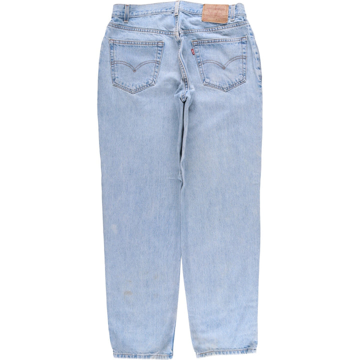 00'S Levi's 550 Relaxed Fit Tapered Denim Pants Made in USA Men's W34 cotton Blue type light blue Vintage Second Hand