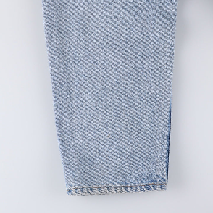 2000'S Levi's 550 Orange Tab Tapered Denim Pants, Made in USA, Men's Size 36 cotton Blue type light blue Vintage Second Hand