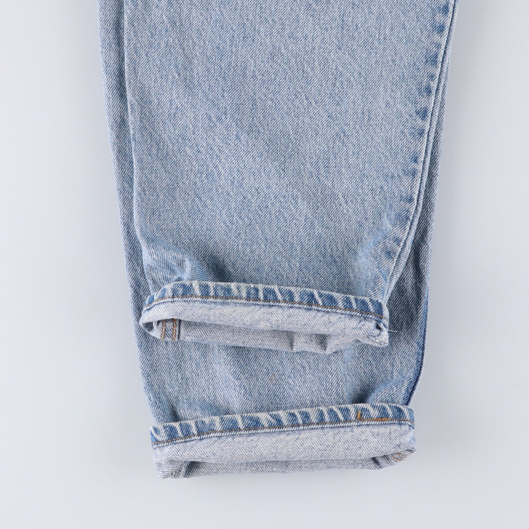 2000'S Levi's 550 Orange Tab Tapered Denim Pants, Made in USA, Men's Size 36 cotton Blue type light blue Vintage Second Hand