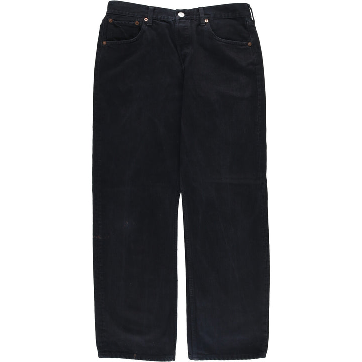 Levi's 501 Black Denim Straight Denim Pants for Men, W33 equivalent cotton black type Vintage Second Hand