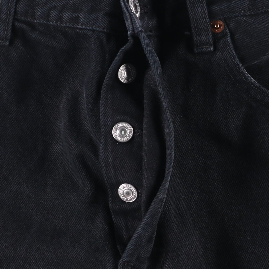 Levi's 501 Black Denim Straight Denim Pants for Men, W33 equivalent cotton black type Vintage Second Hand