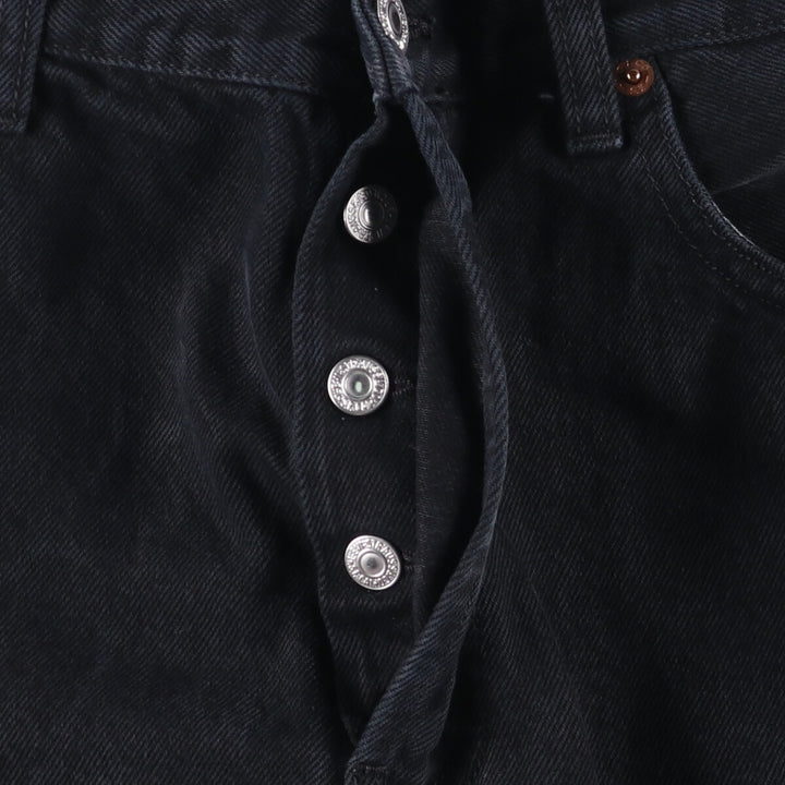 Levi's 501 Black Denim Straight Denim Pants for Men, W33 equivalent cotton black type Vintage Second Hand
