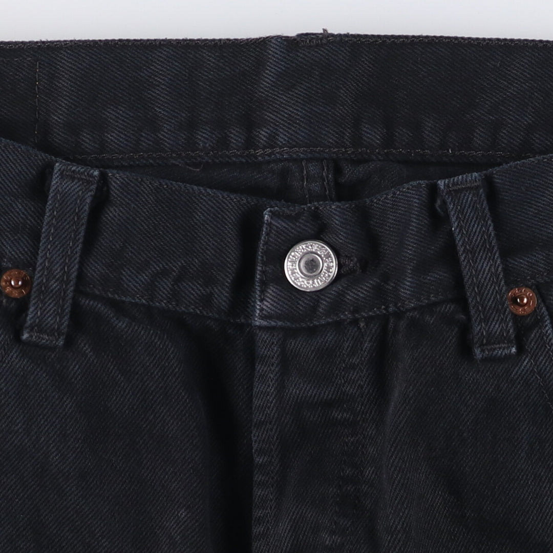 Levi's 501 Black Denim Straight Denim Pants for Men, W33 equivalent cotton black type Vintage Second Hand